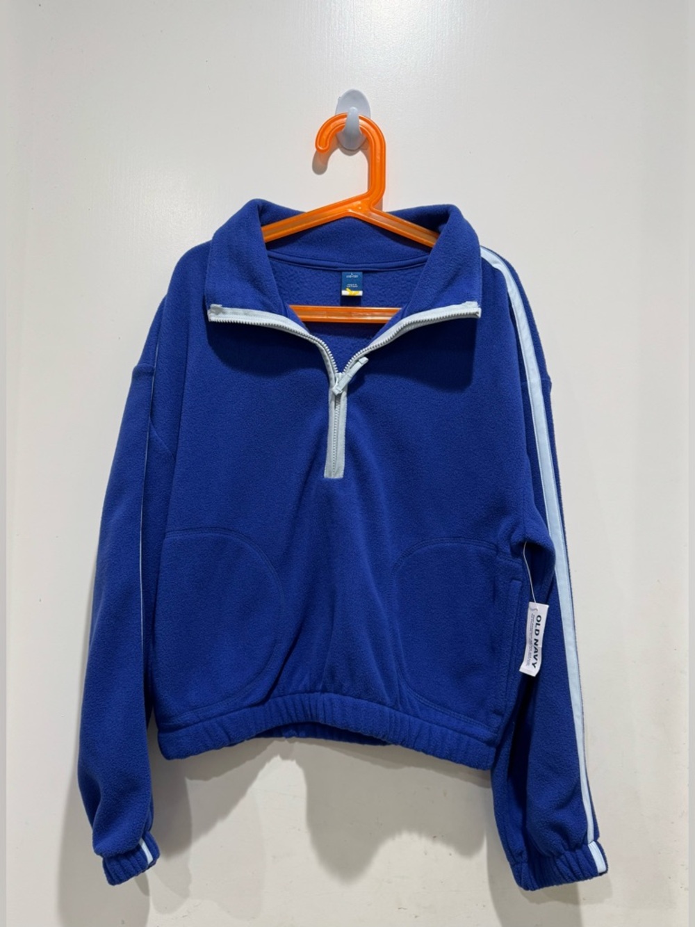 Old Navy-Kids Blue Half-Zip Fleece Pullover
